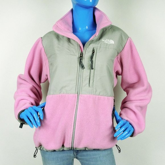 The North Face Jackets & Blazers - The North Face Womens M 8 10 Retro Denali Pink Gray Fleece Jacket Polartec 300